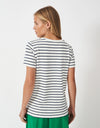 An image of the Crew Clothing Striped Pique T-Shirt