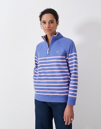An image of the Crew Clothing Half Zip Sweatshirt