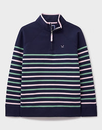 An image of the Crew Clothing Half Zip Sweatshirt
