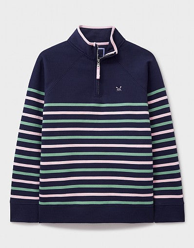 An image of the Crew Clothing Half Zip Sweatshirt