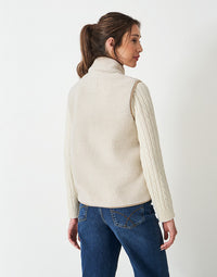 An image of the Crew Clothing Borg Gilet