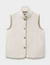 An image of the Crew Clothing Borg Gilet