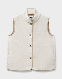 An image of the Crew Clothing Borg Gilet