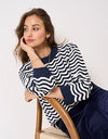 An image of the Crew Clothing Bella Scallop Knit Jumper