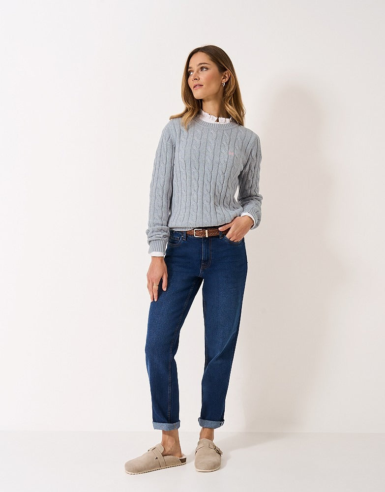 An image of the Crew Clothing Chunky Heritage Cable Knit Jumper