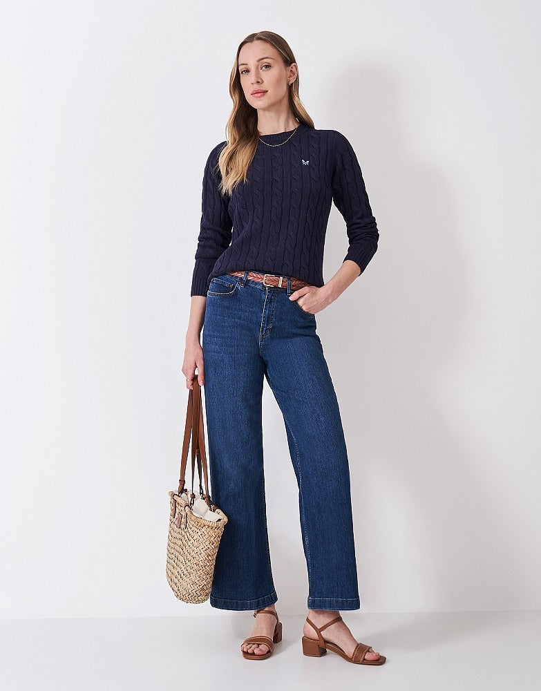 An image of the Crew Clothing Chunky Heritage Cable Knit Jumper