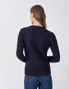 An image of the Crew Clothing Chunky Heritage Cable Knit Jumper
