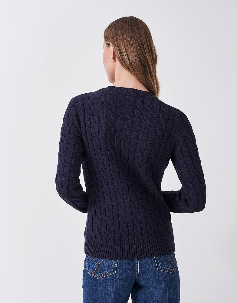 An image of the Crew Clothing Chunky Heritage Cable Knit Jumper