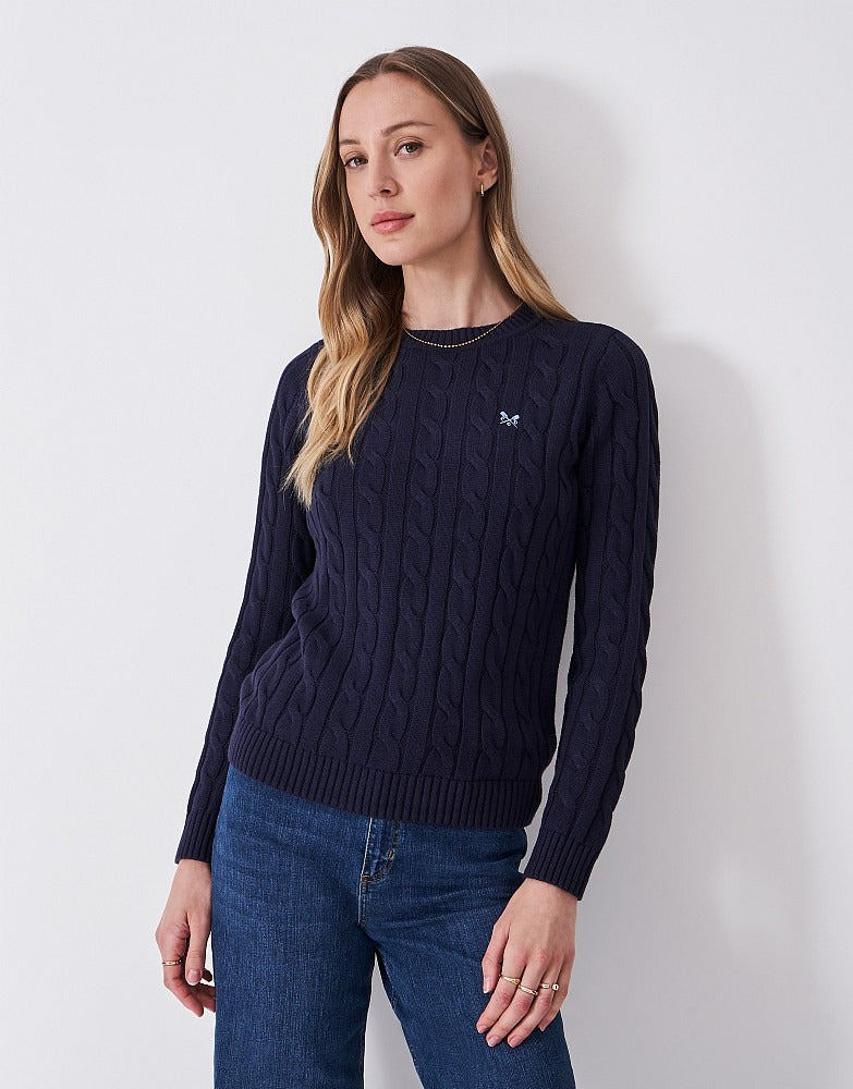 An image of the Crew Clothing Chunky Heritage Cable Knit Jumper