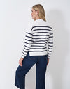 An image of the Crew Clothing Patterned Tuck Stitch Jumper