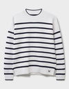 An image of the Crew Clothing Patterned Tuck Stitch Jumper