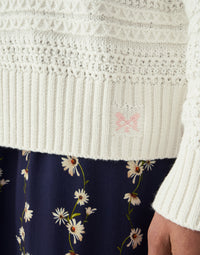 An image of the Crew Clothing Stitch Detail Tali Cardigan
