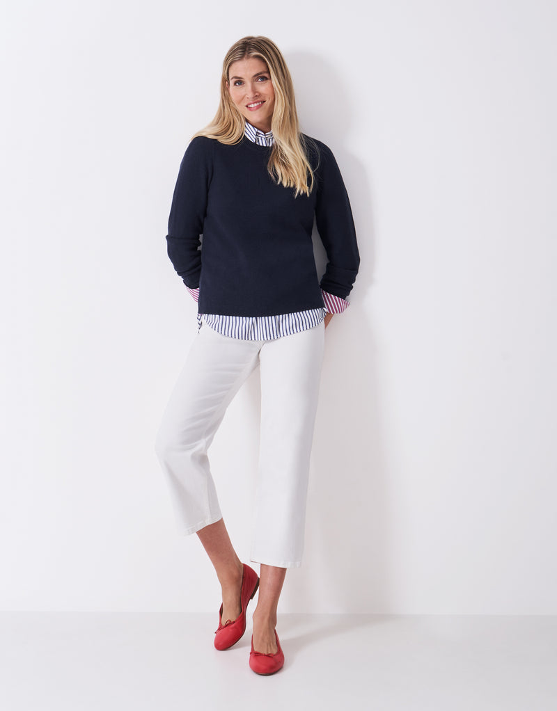 An image of the Crew Clothing Harmony Links Crew Neck