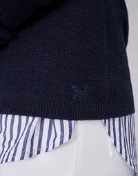 An image of the Crew Clothing Harmony Links Crew Neck