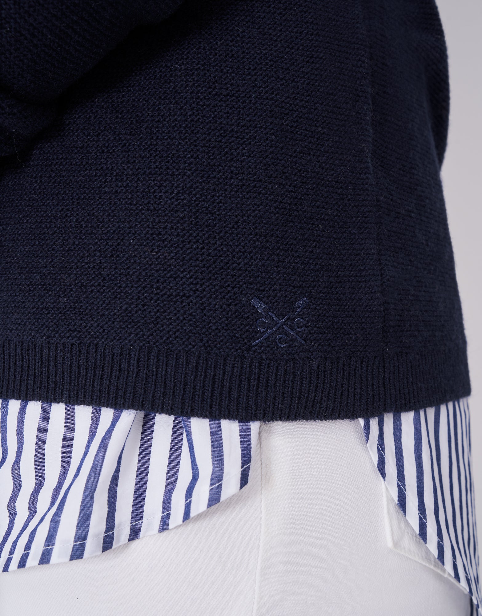 An image of the Crew Clothing Harmony Links Crew Neck