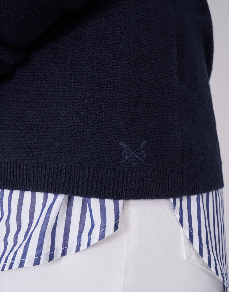 An image of the Crew Clothing Harmony Links Crew Neck