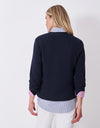 An image of the Crew Clothing Harmony Links Crew Neck