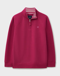 An image of the Crew Clothing Half Zip Sweat