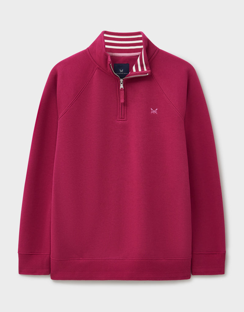 An image of the Crew Clothing Half Zip Sweat