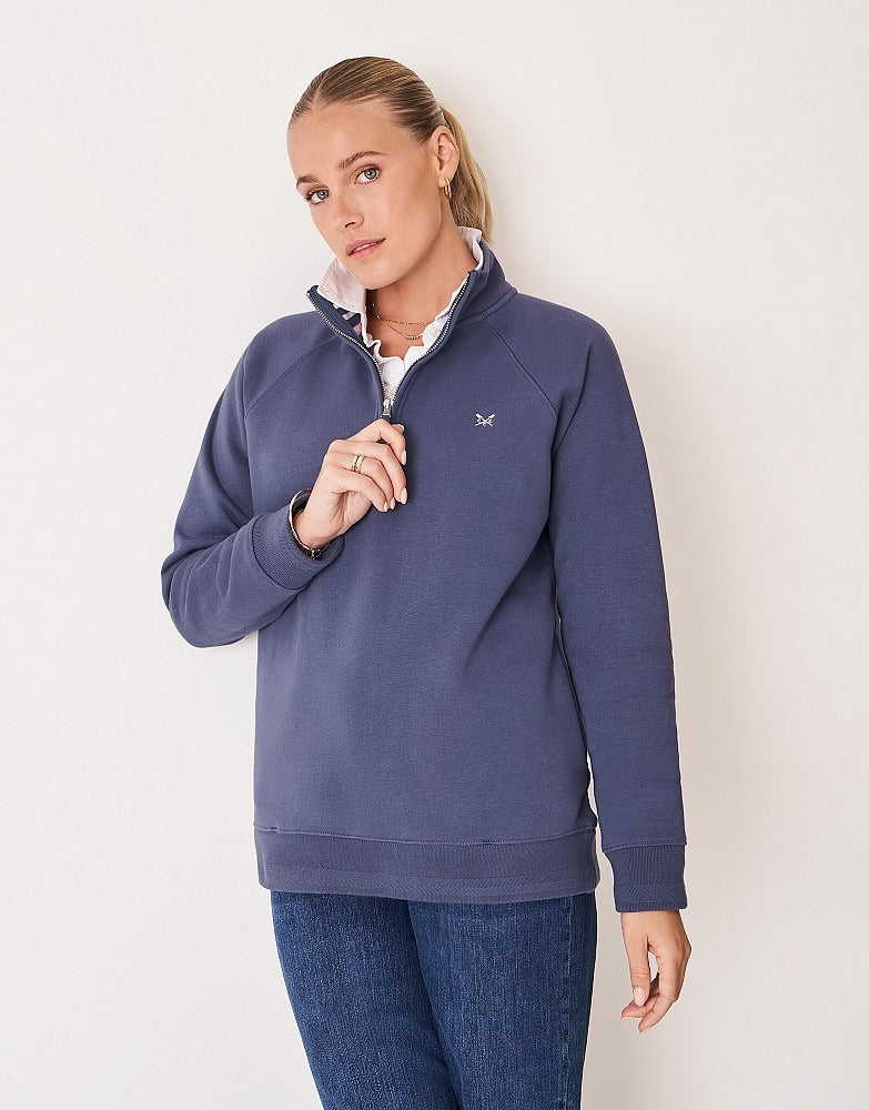 An image of the Crew Clothing Half Zip Sweat