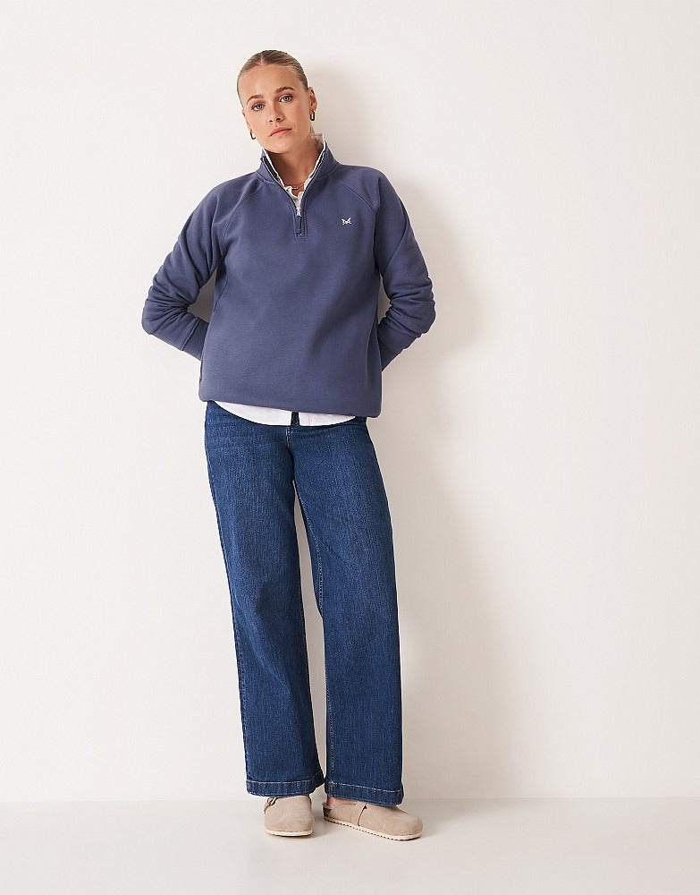 An image of the Crew Clothing Half Zip Sweat