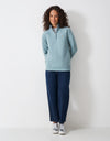 An image of the Crew Clothing Half Zip Sweat