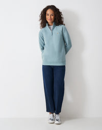 An image of the Crew Clothing Half Zip Sweat