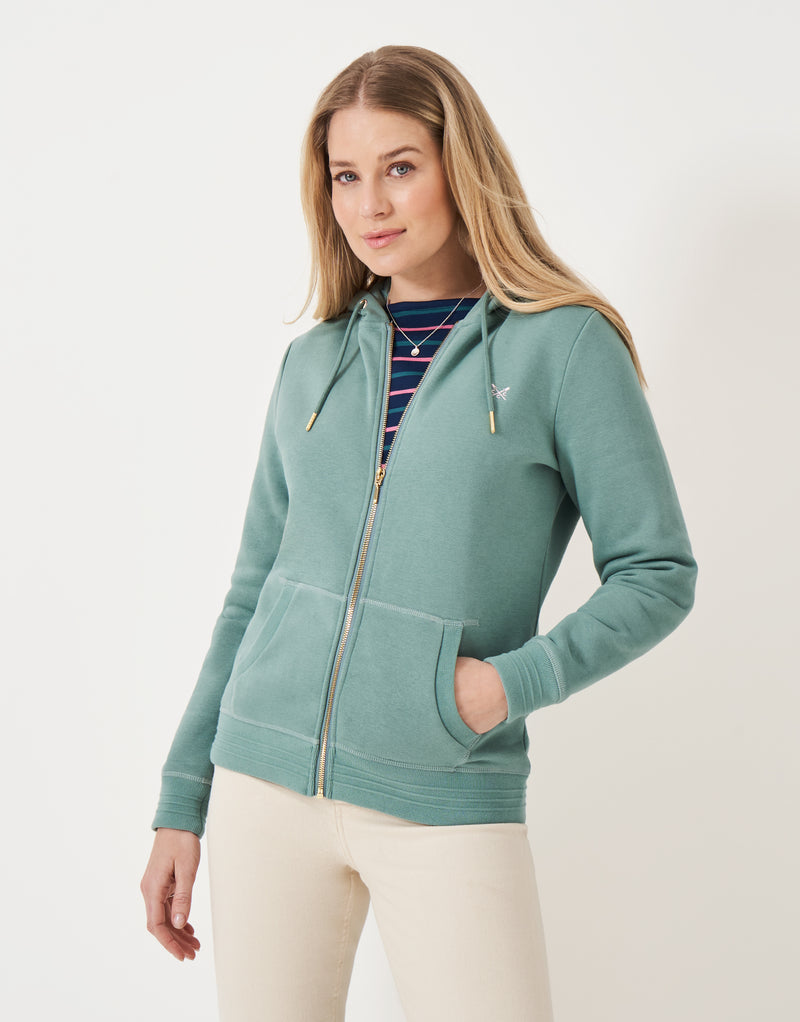 An image of the Crew Clothing Heritage Zip Through
