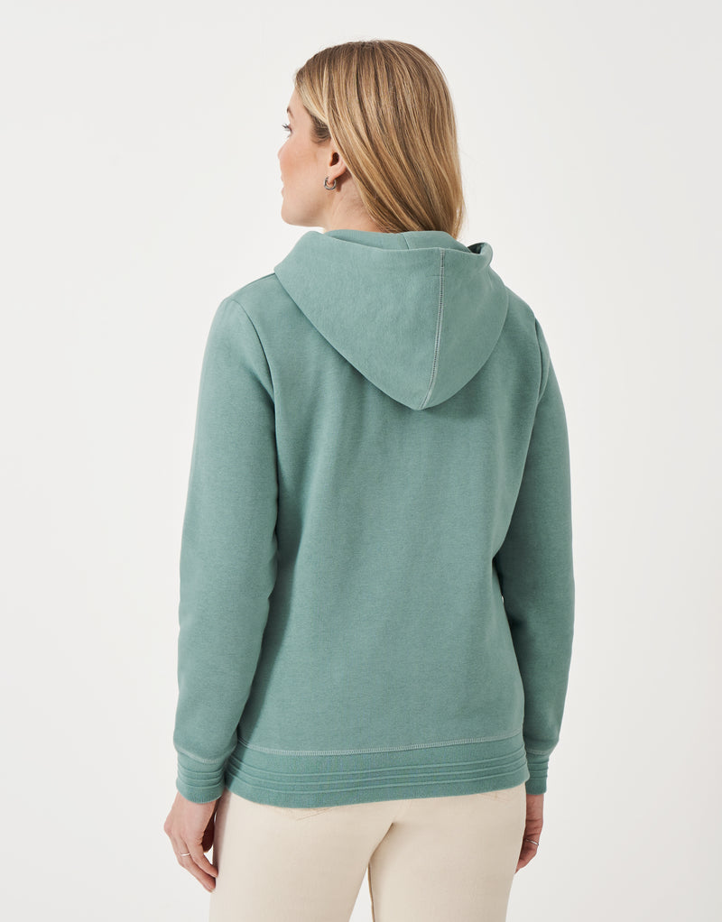 An image of the Crew Clothing Heritage Zip Through