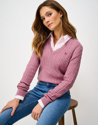 Heritage Cable V Neck