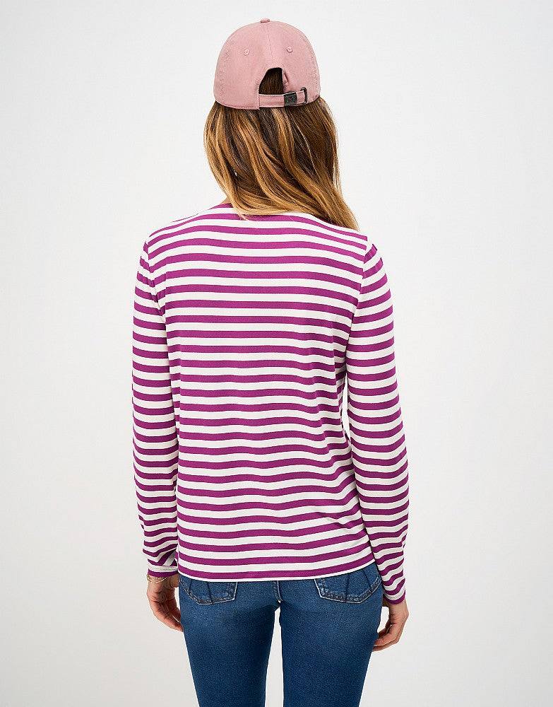 Super Soft Stripe Crew Neck Top