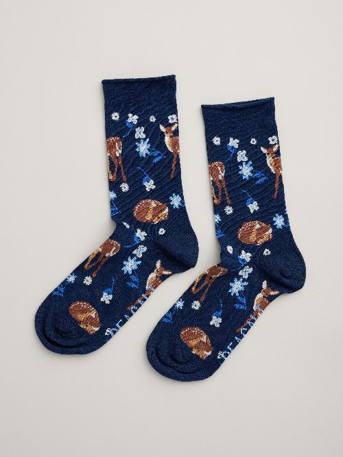 An image of the Seasalt Women's Bamboo Arty Socks