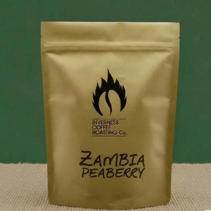 An image of the Inverness Coffee Roasting Zambia Peaberry (Light Roast) Cafetiere