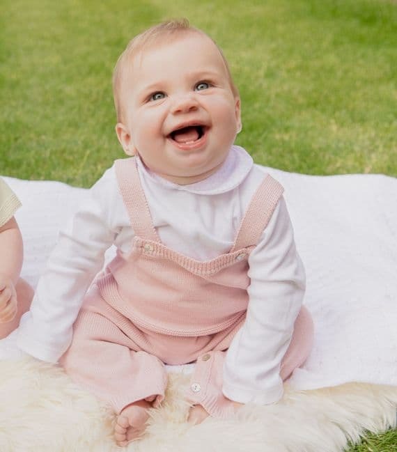 An image of the Dandelion Clothing Knitted Long Leg Dungarees