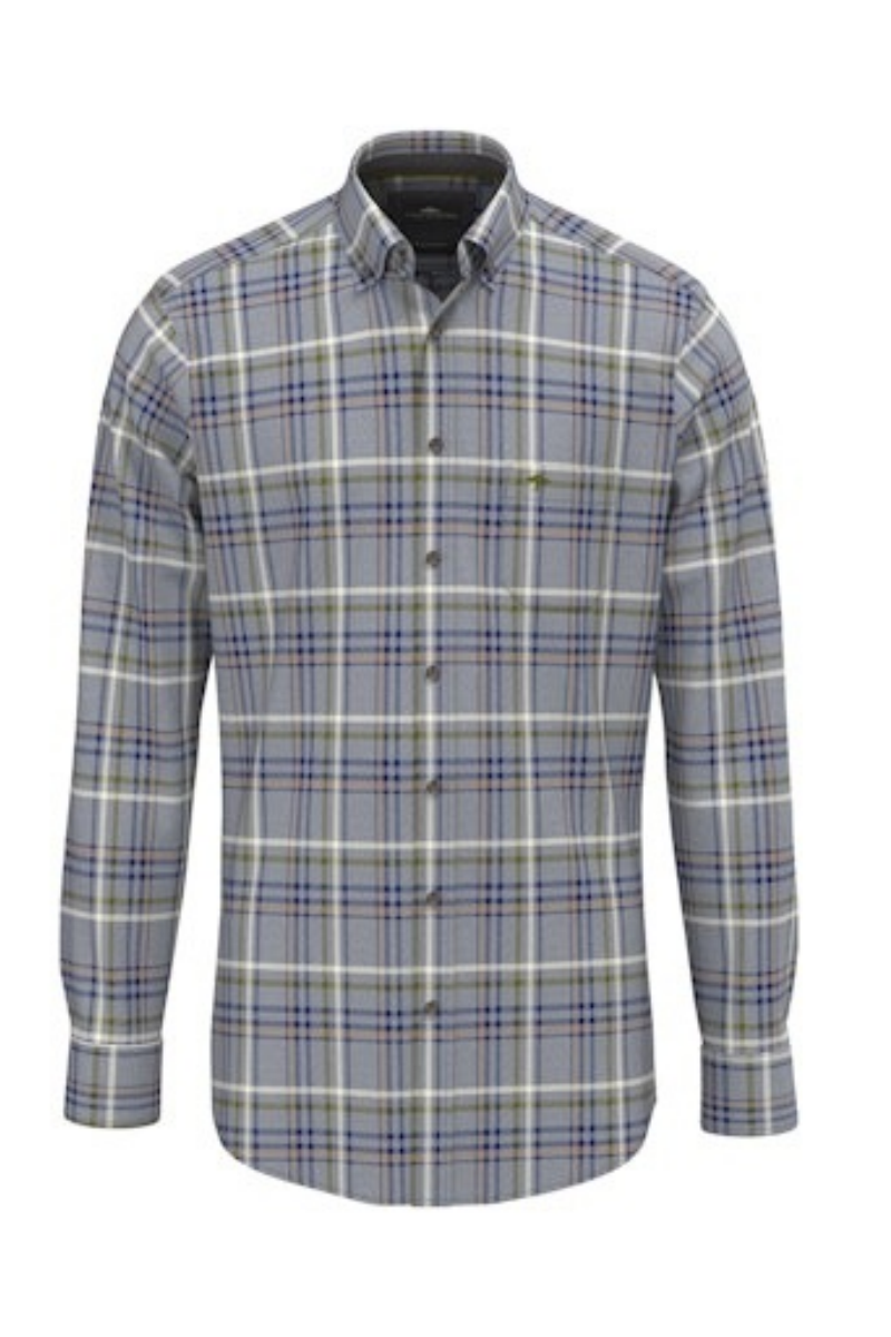 Premium Melange Check Long Sleeve Shirt