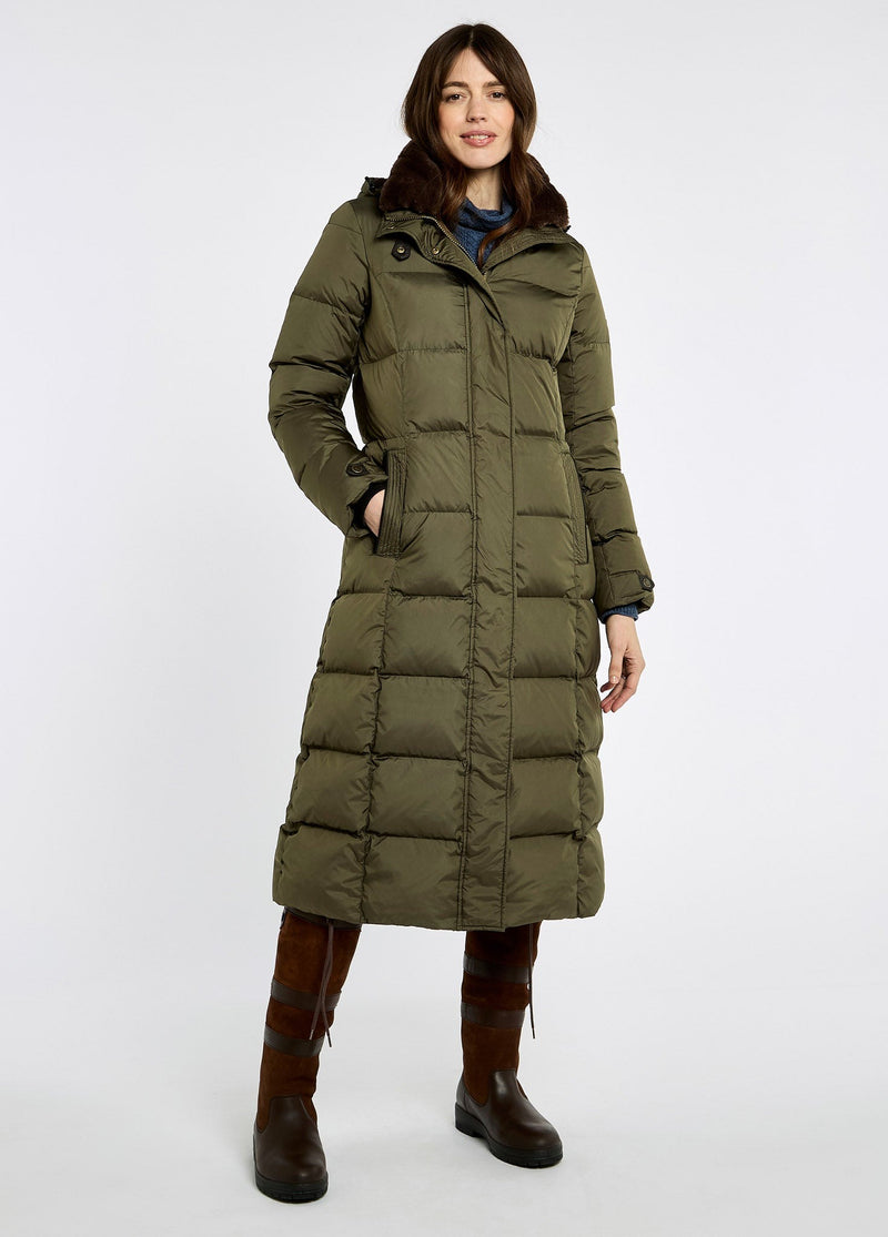 An image of the Dubarry Aldborough Long Down Coat