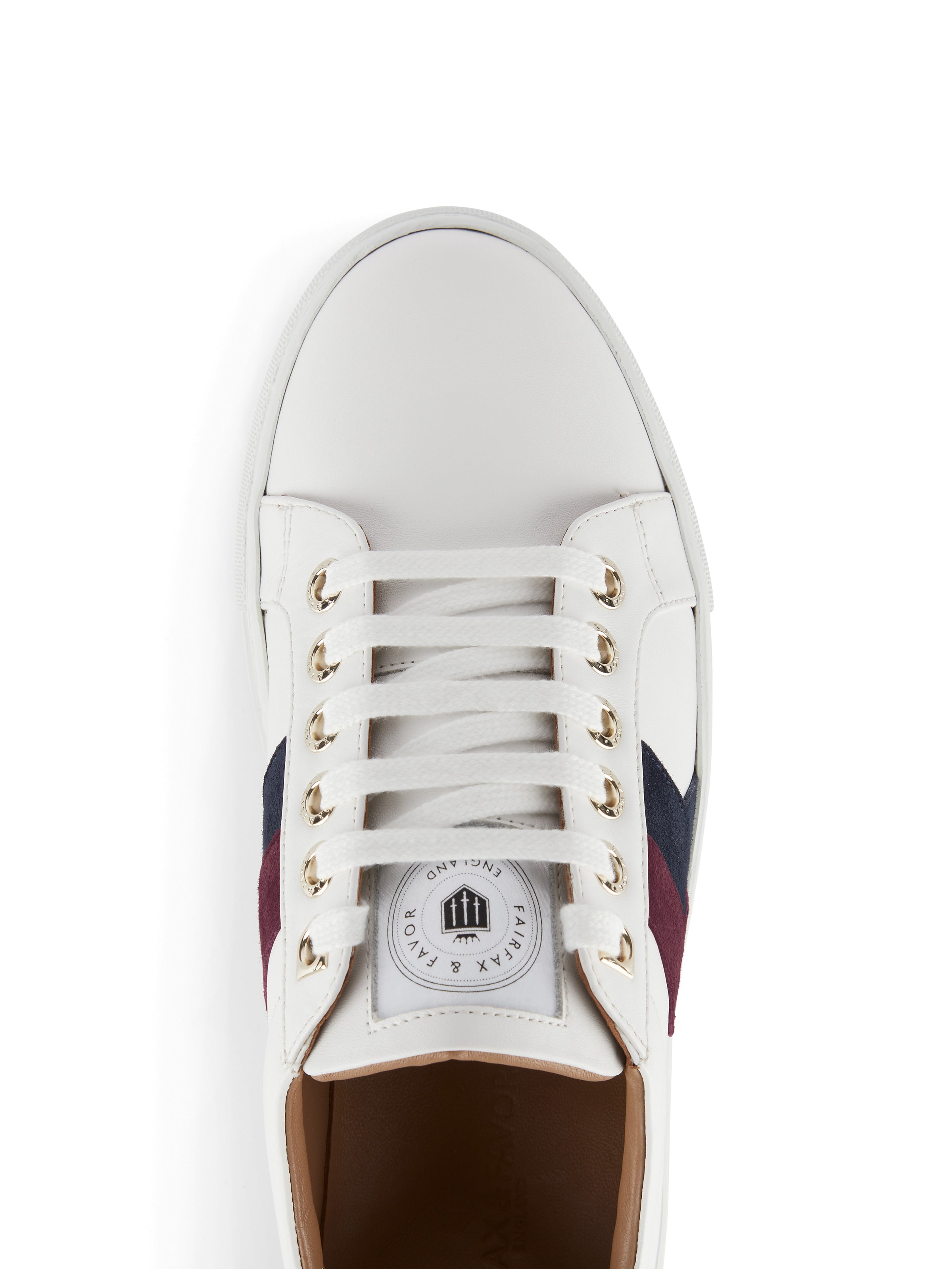 An image of the Fairfax & Favor Fairfax & Favor Alexandra Leather Trainer