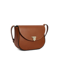 An image of the Fairfax & Favor Fairfax & Favor Blenheim Saddle Bag Tan Leather