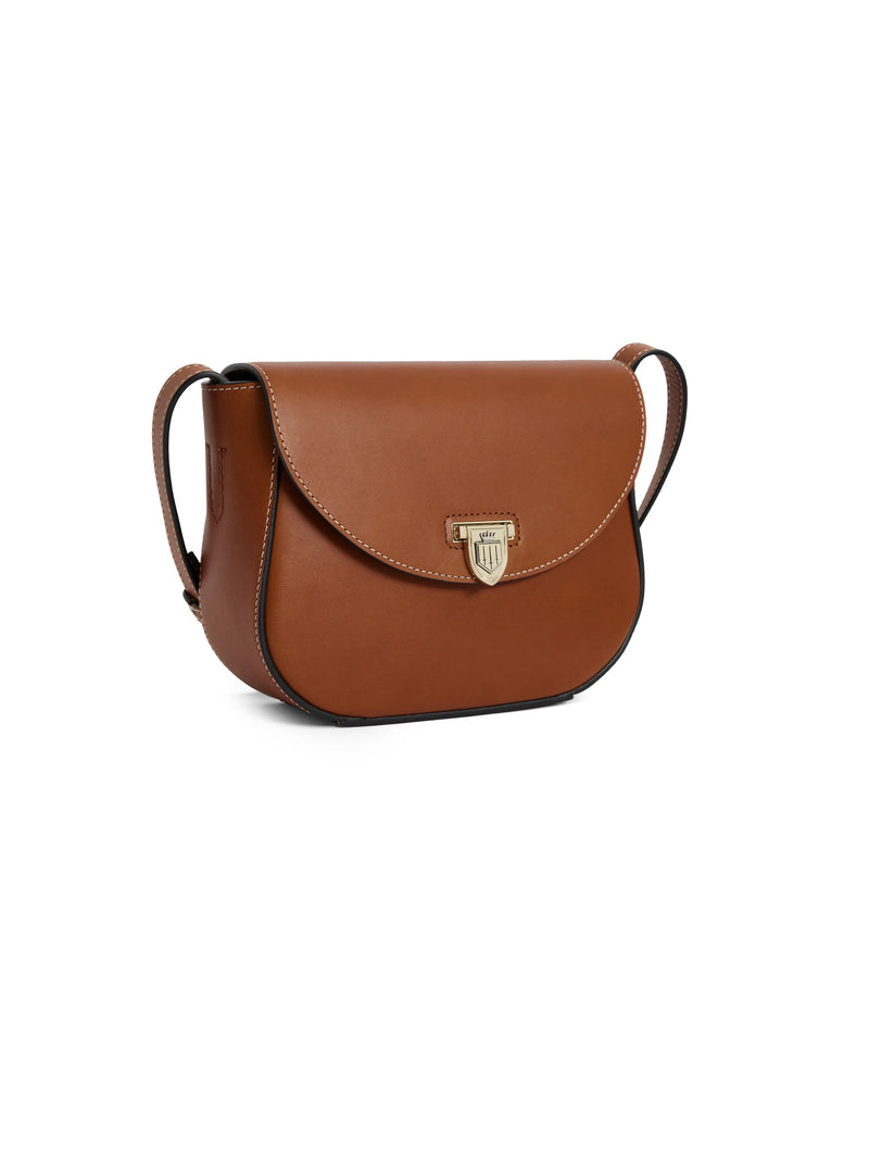 An image of the Fairfax & Favor Fairfax & Favor Blenheim Saddle Bag Tan Leather