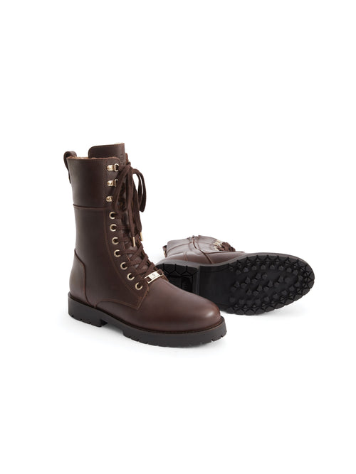 An image of the Fairfax & Favor Fairfax & Favor Anglesey Shearling Lined Combat Boot