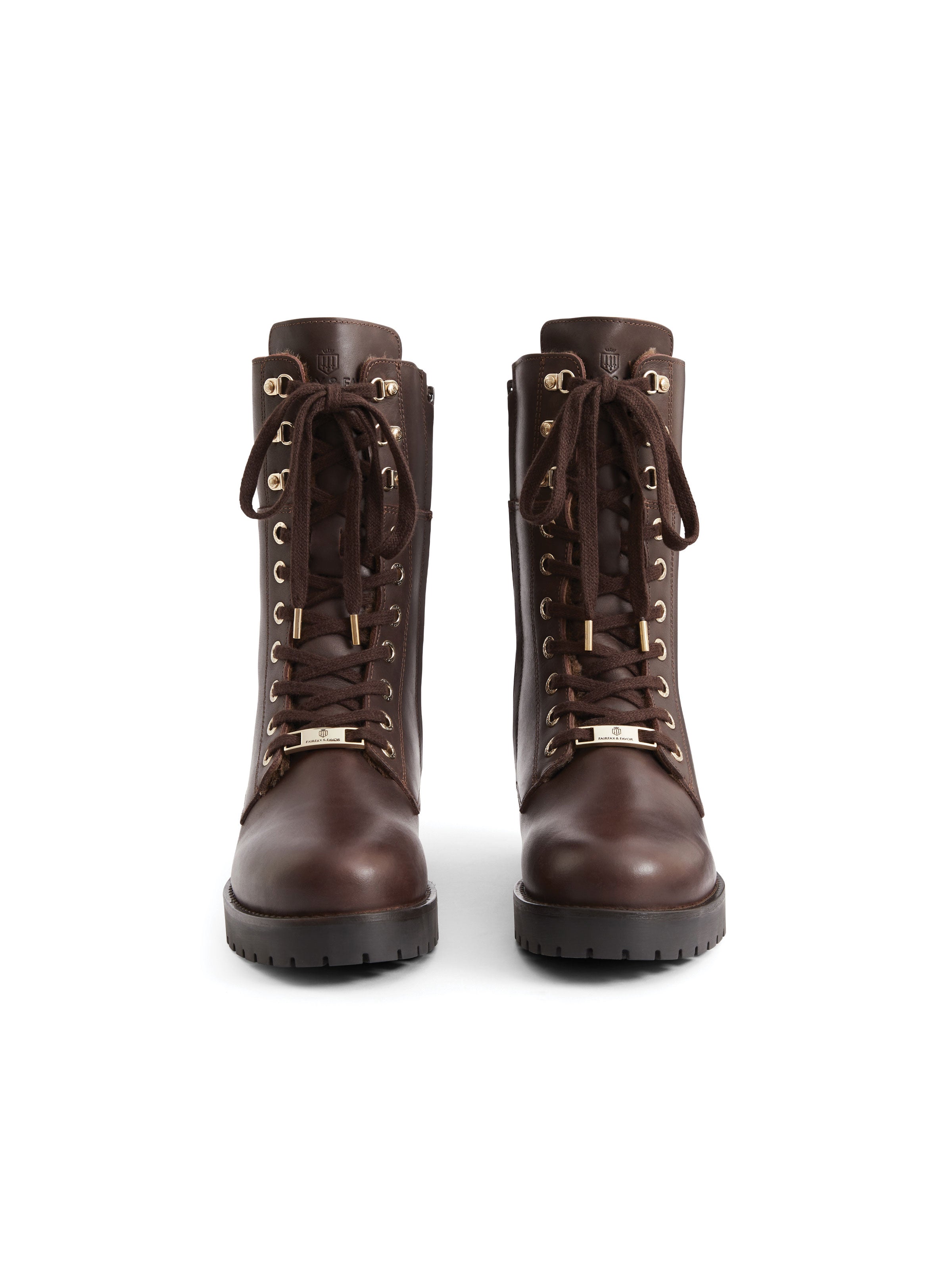 An image of the Fairfax & Favor Fairfax & Favor Anglesey Shearling Lined Combat Boot