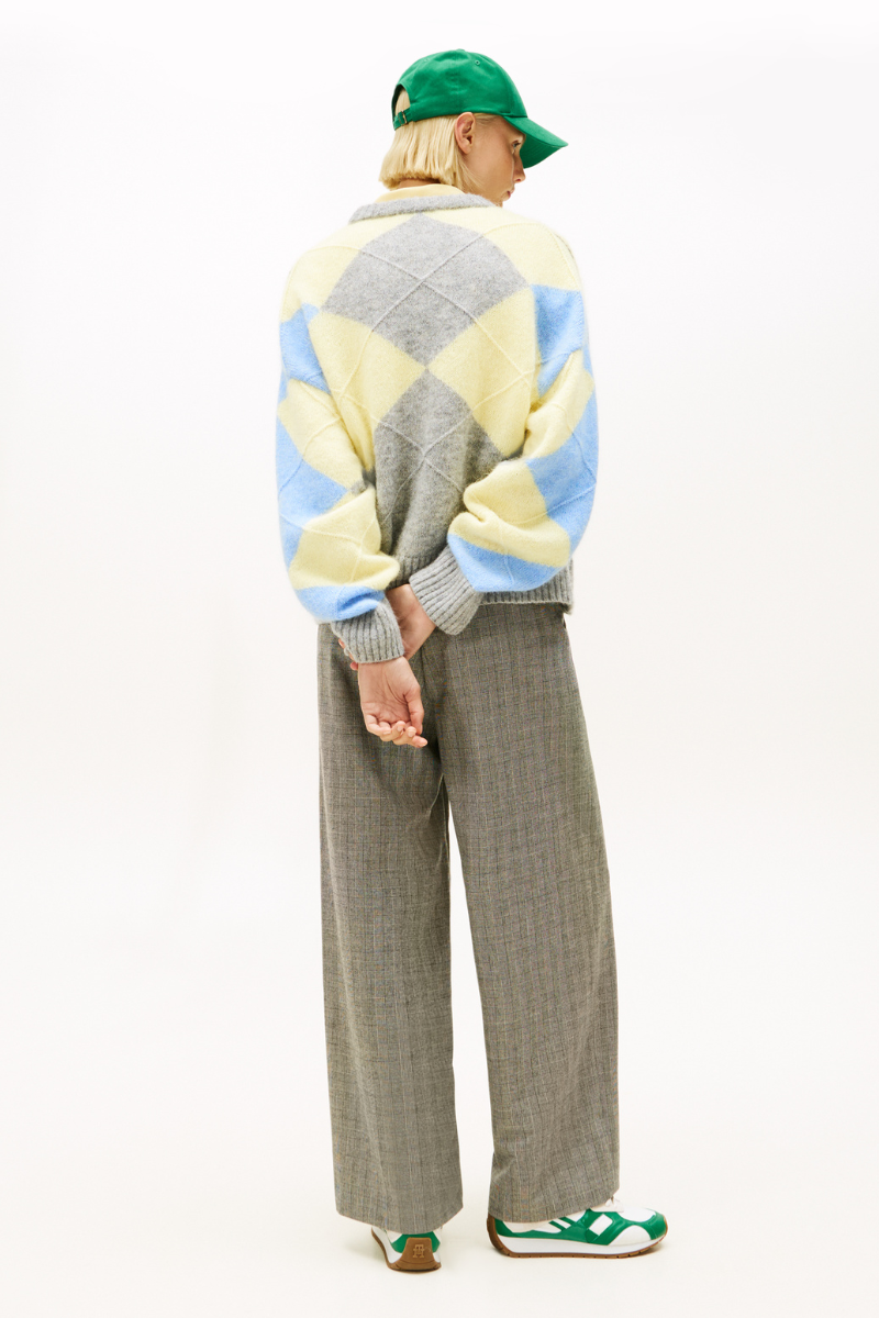 An image of the Tommy Hilfiger Alpaca Blend Argyle Sweater