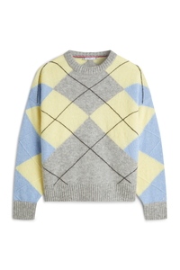 An image of the Tommy Hilfiger Alpaca Blend Argyle Sweater