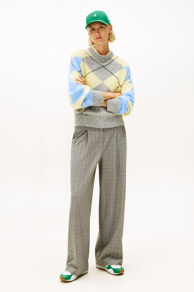 An image of the Tommy Hilfiger Alpaca Blend Argyle Sweater