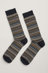 An image of the Seasalt Men's Bloomin Good Fair Isle Socks