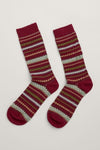 An image of the Seasalt Men's Bloomin Good Fair Isle Socks