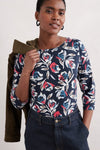 An image of the Seasalt Easel 3/4 Sleeve Top