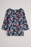 An image of the Seasalt Easel 3/4 Sleeve Top