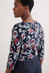 An image of the Seasalt Easel 3/4 Sleeve Top