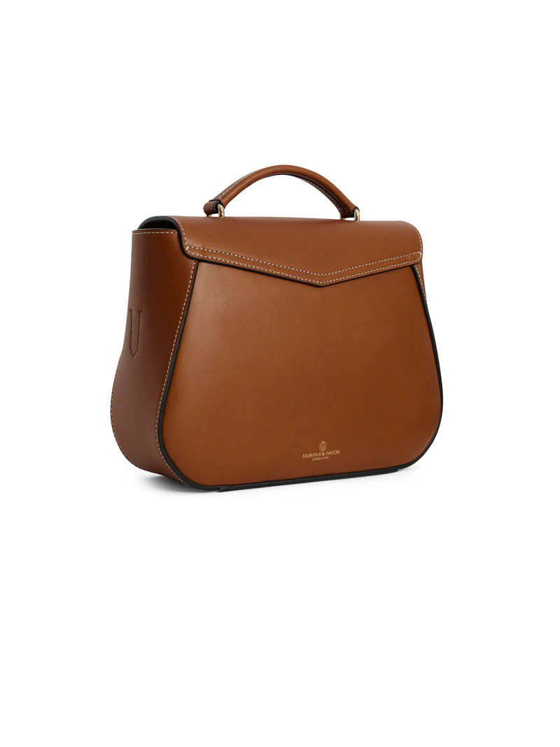 An image of the Fairfax & Favor Fairfax & Favor Blenheim Handbag Tan Leather